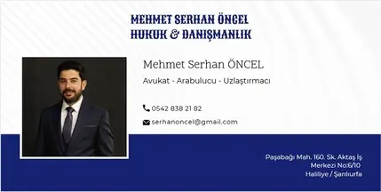 Av. Mehmet Serhan Öncel profil fotoğrafı 2 - Şanlıurfa, Şanlıurfa