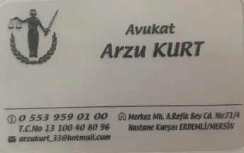 Av. Arzu Kurt profil fotoğrafı - Erdemli, Mersin