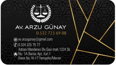 Av. Arb. Arzu Günay profil fotoğrafı - Yenişehir, Mersin
