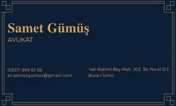 Samet Gümüş Hukuk Bürosu hukuk bürosu fotoğrafı 9 - Buca, İzmir