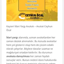 Av. Ceyhun Öcal profil fotoğrafı 32 - Kocasinan, Kayseri