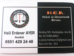 Av. Halil Erdener Ayer profil fotoğrafı 3 - Kırklareli, Kırklareli