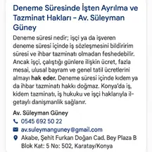 Av. Arb. Süleyman Güney profil fotoğrafı 132 - Karatay, Konya
