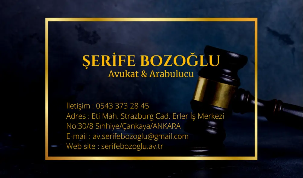 Av. Şerife Bozoğlu profil fotoğrafı - Çankaya, Ankara