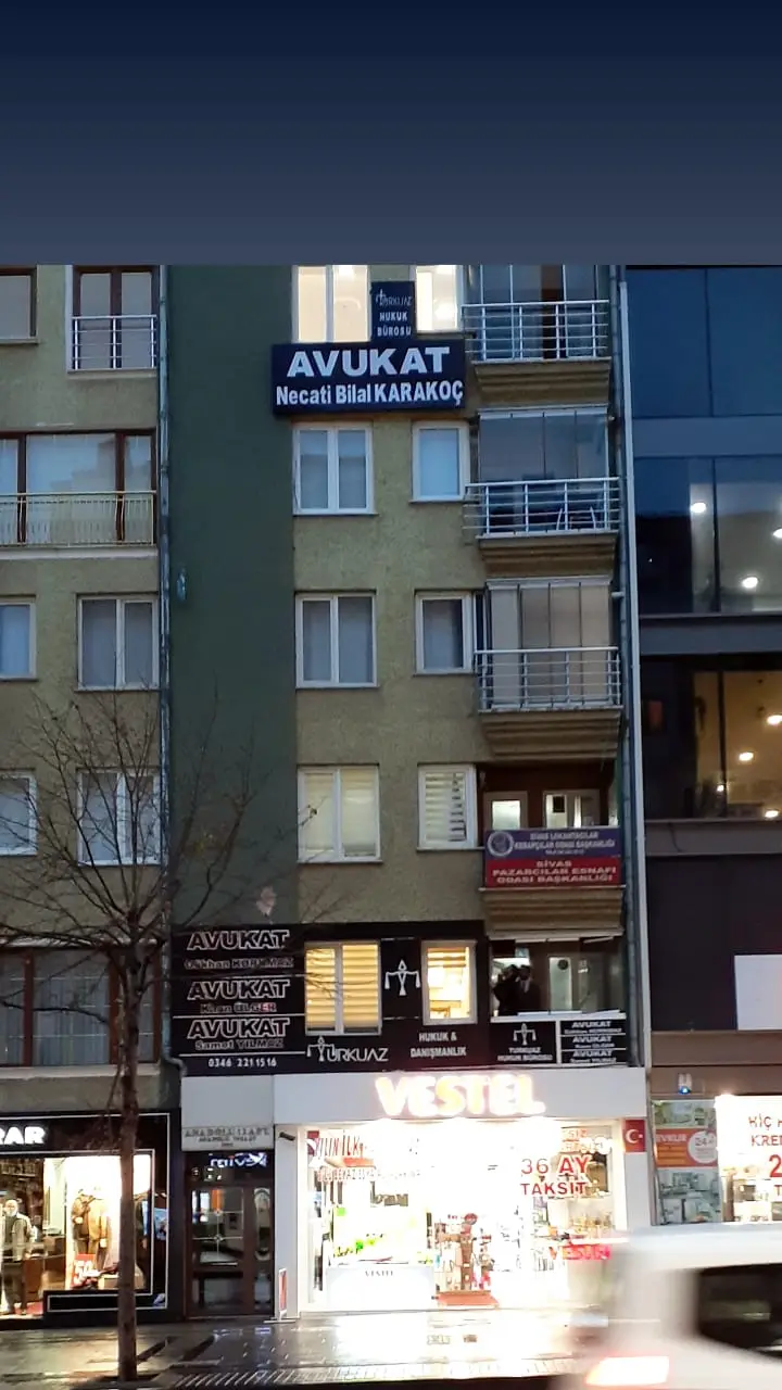 Necati Bilal Karakoç Hukuk Danışmanlık hukuk bürosu fotoğrafı - Sivas, Sivas