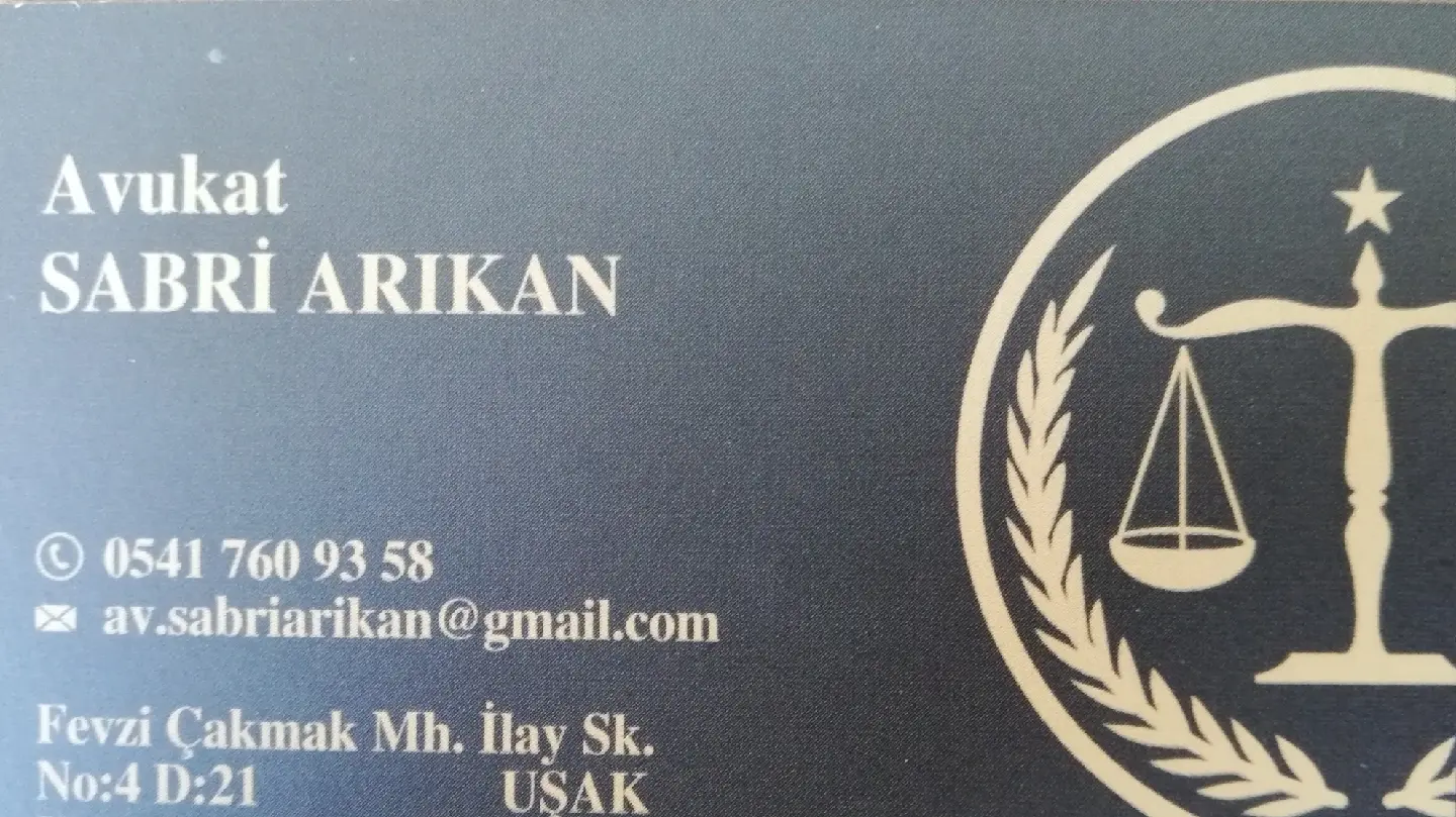 Av. Arb. Sabri Arikan profil fotoğrafı - Uşak, Uşak