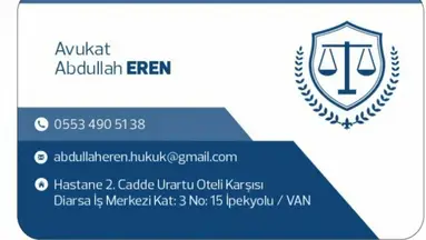 Av. Robin Eren profil fotoğrafı 47 - Van, Van