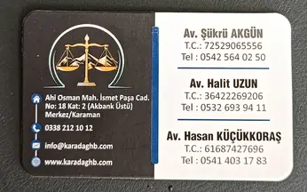 Karadağ Hukuk, Avukatlık ve Arabuluculuk Bürosu hukuk bürosu fotoğrafı 8 - Karaman, Karaman