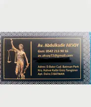 Av. Abdulkadir Aksoy profil fotoğrafı 12 - Batman, Batman
