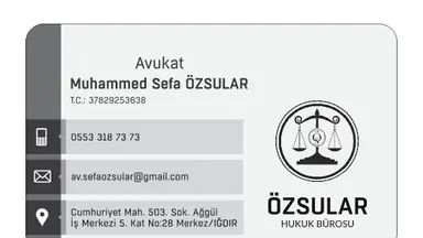 Av. Sefa Özsular profil fotoğrafı 25 - Iğdır, Iğdır