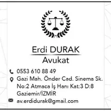 Av. Arb. Erdi Durak profil fotoğrafı 7 - Gaziemir, İzmir