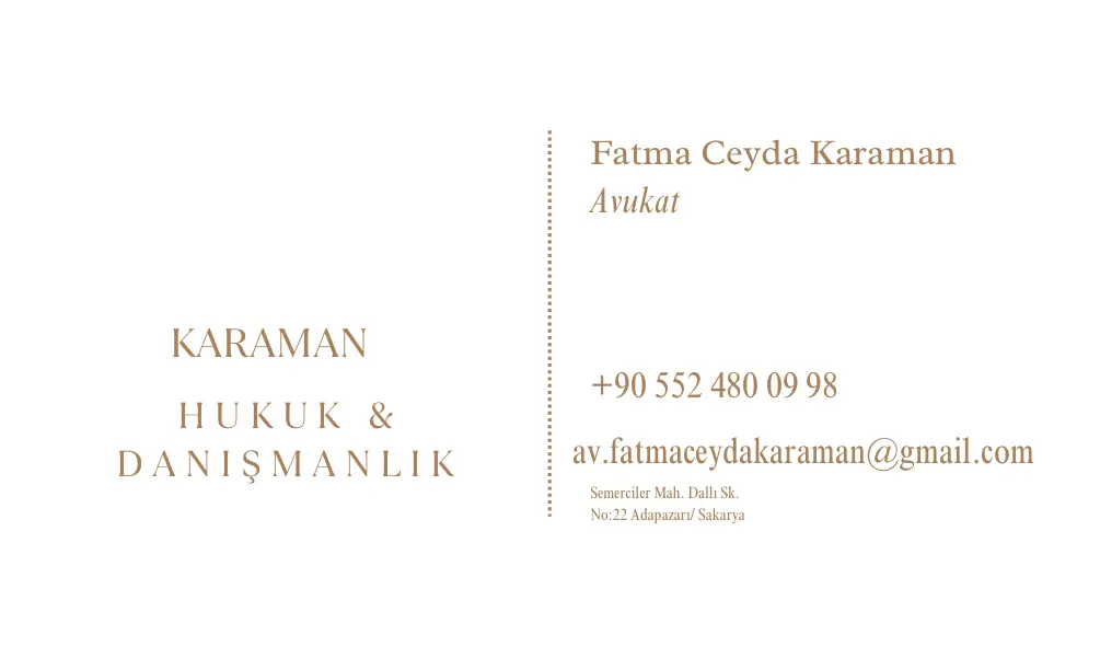 Fatma Ceyda Karaman Hukuk & Danışmanlık hukuk bürosu fotoğrafı - Adapazarı, Sakarya