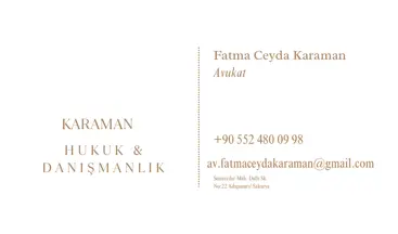 Fatma Ceyda Karaman Hukuk & Danışmanlık hukuk bürosu fotoğrafı - Adapazarı, Sakarya