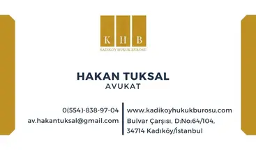 Av. Hakan Tuksal profil fotoğrafı 40 - Kadıköy, İstanbul