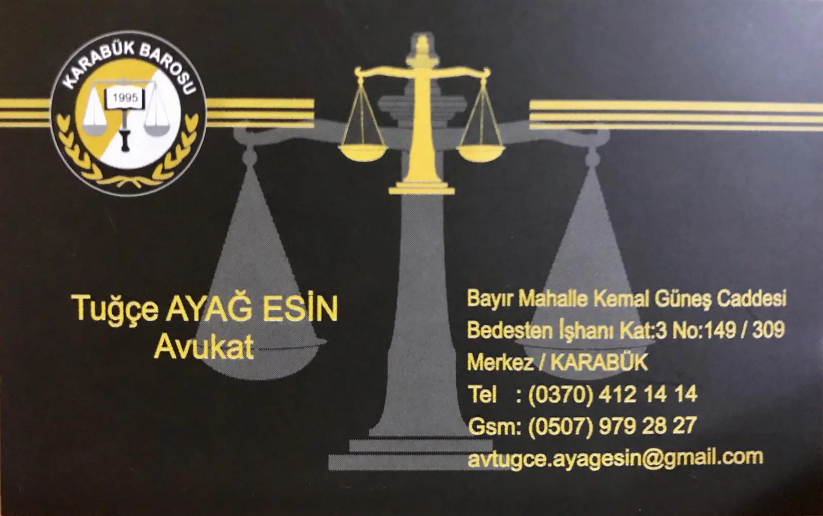 Tuğçe Ayağ Esin Hukuk Bürosu hukuk bürosu fotoğrafı - Karabük, Karabük