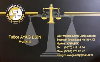 Tuğçe Ayağ Esin Hukuk Bürosu hukuk bürosu fotoğrafı - Karabük, Karabük