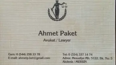 Av. Ahmet Paket profil fotoğrafı 4 - Akdeniz, Mersin