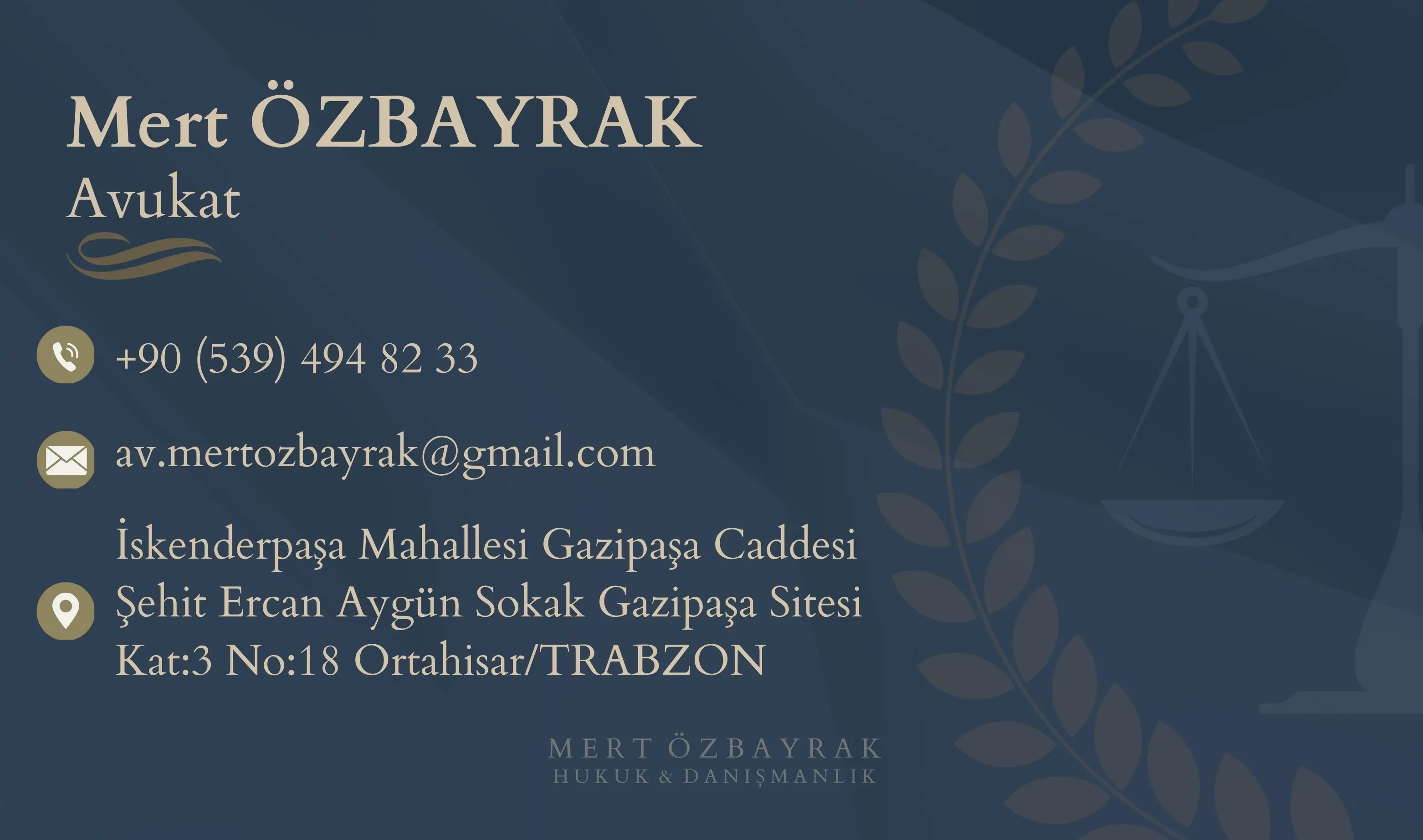 Av. Mert Özbayrak profil fotoğrafı - Trabzon, Trabzon