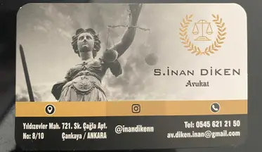 Av. İnan Diken profil fotoğrafı 3 - Çankaya, Ankara