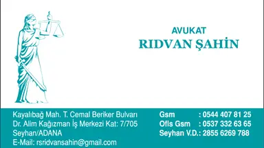 Av. Rıdvan Şahin Avukatlık Ofisi hukuk bürosu fotoğrafı 2 - Seyhan, Adana