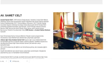 Av. Samet Celt profil fotoğrafı 23 - Çankaya, Ankara