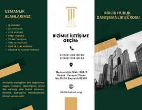 Birlik Hukuk Ve Danışmanlık Bürosu hukuk bürosu fotoğrafı 7 - Bayraklı, İzmir