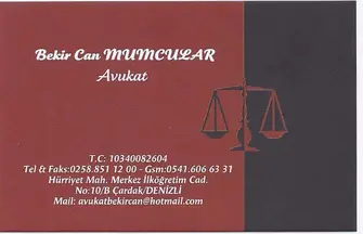 Av. Bekir Can Mumcular profil fotoğrafı 2 - Çardak, Denizli
