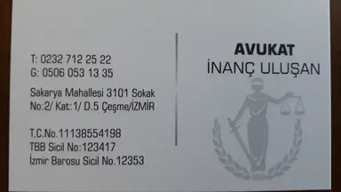 Av. Avukat İnanç Uluşan Kan profil fotoğrafı 5 - Çeşme, İzmir