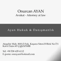 Ayan Hukuk Bürosu Ve Danışmanlık hukuk bürosu fotoğrafı 9 - Çiğli, İzmir