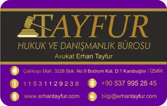 Av. Erhan Tayfur profil fotoğrafı 2 - Karabağlar, İzmir