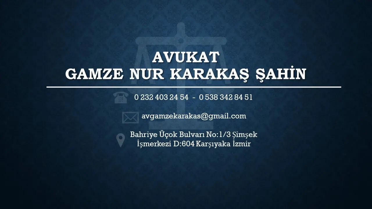 Av. Avukat Gamze Nur Karakaş Şahi̇n profil fotoğrafı - Karşıyaka, İzmir