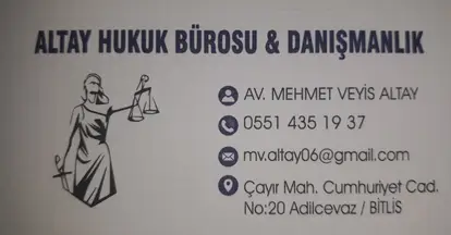 Altay Hukuk Bürosu & Arabuluculuk Merkezi hukuk bürosu fotoğrafı 3 - Adilcevaz, Bitlis