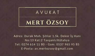 Av. Mert Özsoy profil fotoğrafı 7 - Tavşanlı, Kütahya