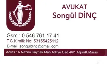 Dinç-Er Hukuk Bürosu hukuk bürosu fotoğrafı 2 - Afşin, Kahramanmaraş