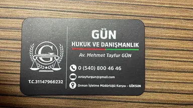Av. Mehmet Tayfur Gün profil fotoğrafı 3 - Göksun, Kahramanmaraş