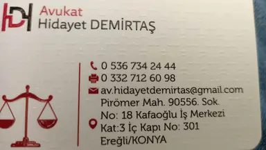 Av. Hidayet Demirtaş profil fotoğrafı - Ereğli, Konya
