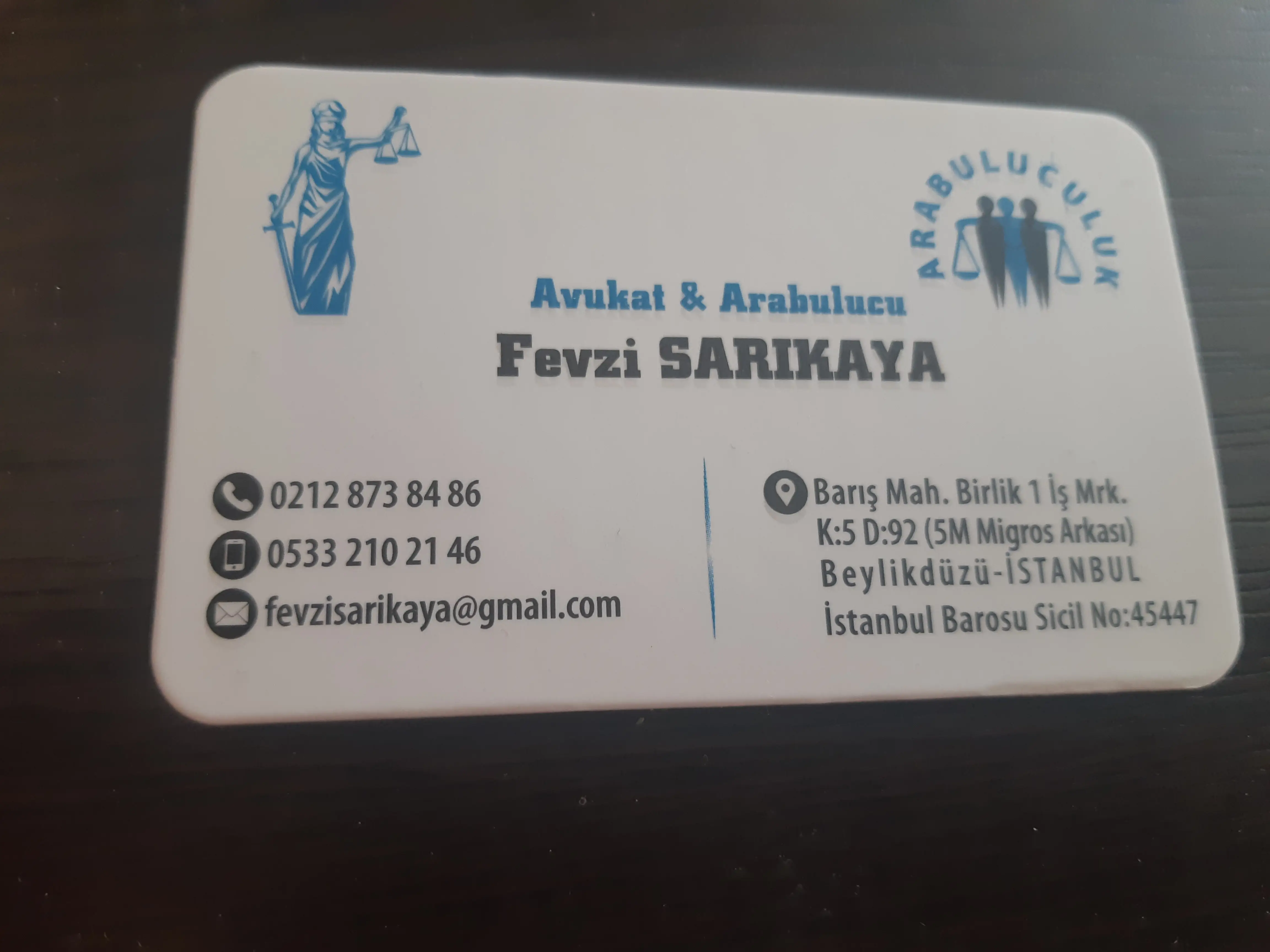 Av. Arb. Fevzi Sarıkaya profil fotoğrafı - Beylikdüzü, İstanbul