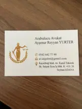 Av. Arb. Ayşenur Reyyan Yurter profil fotoğrafı 3 - Seyhan, Adana