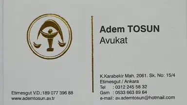 Av. Adem Tosun profil fotoğrafı 4 - Etimesgut, Ankara
