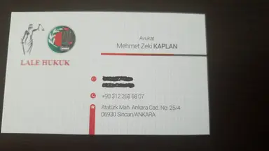 Av. Mehmet Zeki Kaplan profil fotoğrafı 5 - Sincan, Ankara