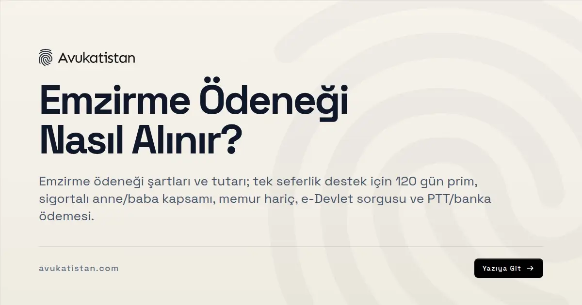 Emzirme Ödeneği Nasıl Alınır?