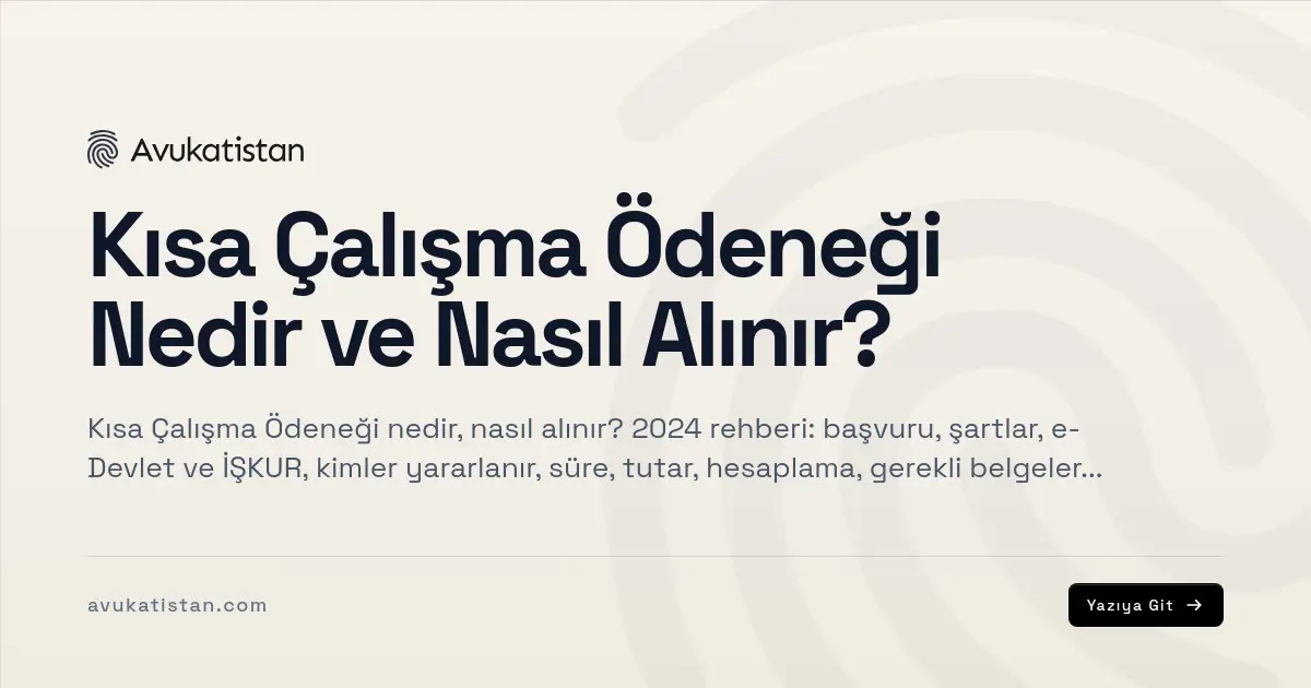 Kısa Çalışma Ödeneği Nedir ve Nasıl Alınır?