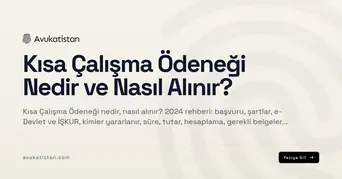 Kısa Çalışma Ödeneği Nedir ve Nasıl Alınır?