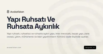 Yapı Ruhsatı Ve Ruhsata Aykırılık