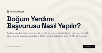 Doğum Yardımı Başvurusu Nasıl Yapılır?