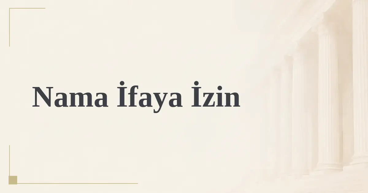 Nama İfaya İzin