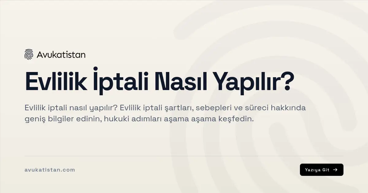 Evlilik İptali Nasıl Yapılır?