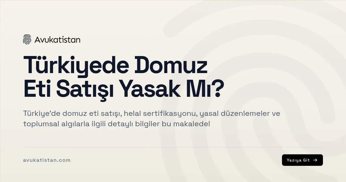 Türkiyede Domuz Eti Satışı Yasak Mı?