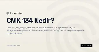 CMK 134 Nedir?