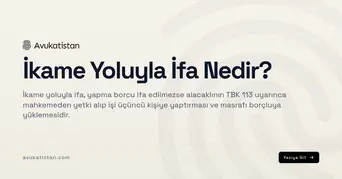 İkame Yoluyla İfa Nedir?
